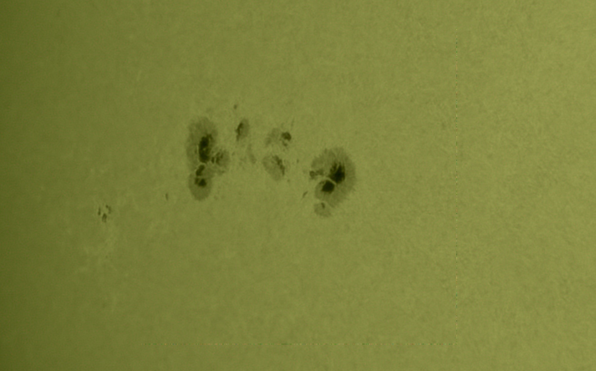 Sonnenfleckengruppe am 02.09.2016