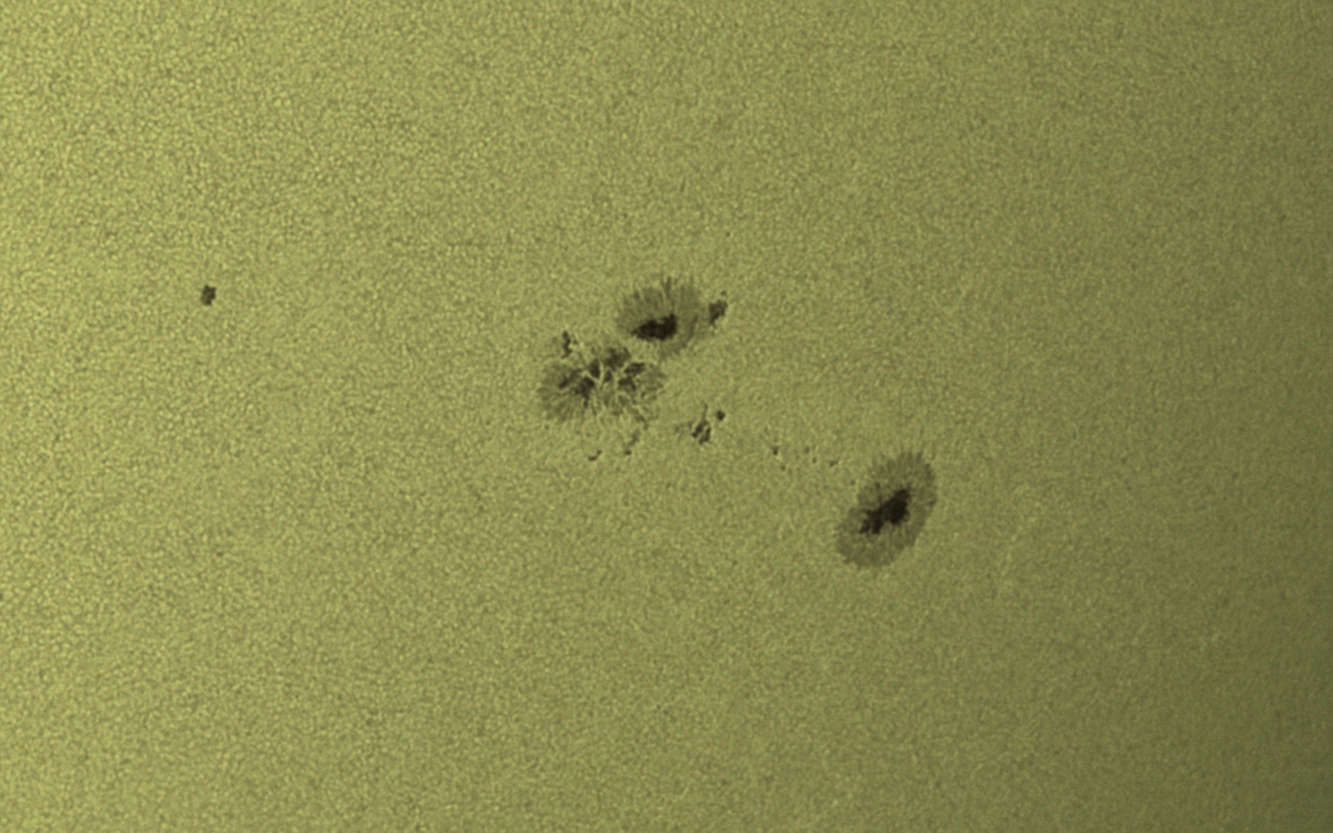 Sonnenfleckengruppe am 09.09.2016